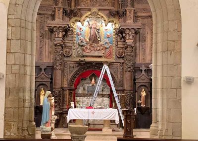 cambio a iluminacion led iglesia de solis asturias
